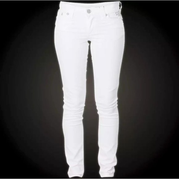 AFFLICTION Women's Denim Jeans RAQUEL TARA WHITE E - Picture 10 of 11